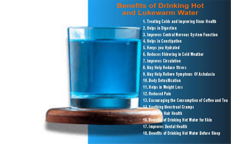 Benefits of drinking hot water